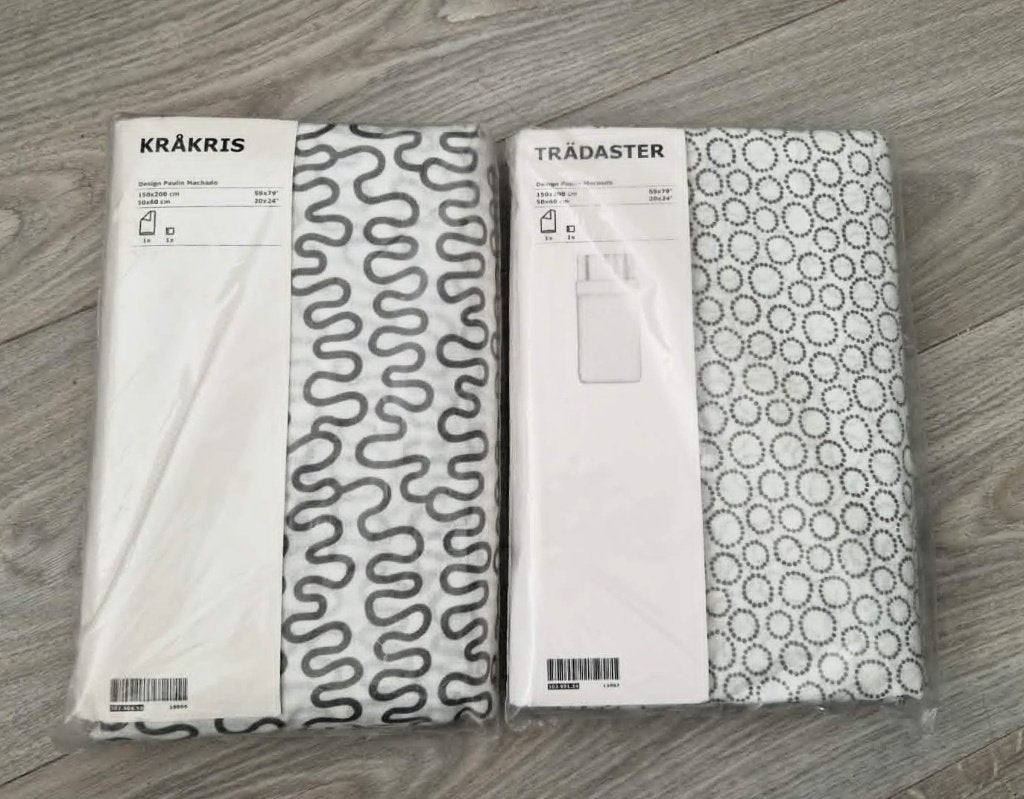 2 Parures de lit IKEA neuves, Neuf, Gris, Enlèvement ou Envoi, Housse de couette
