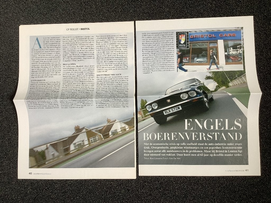 Artikel Bristol, Boeken, Auto's | Folders en Tijdschriften, Ophalen of Verzenden, Zo goed als nieuw, Overige merken