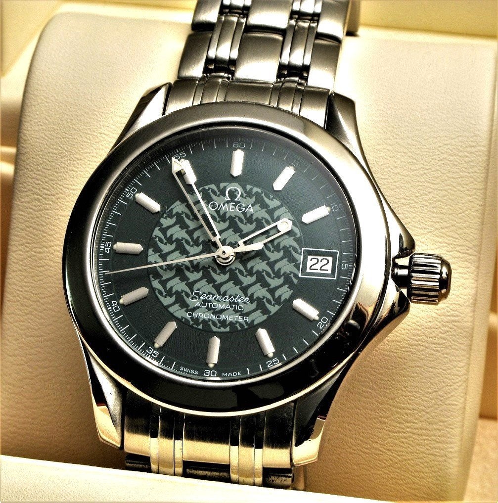 Omega Jacques Mayol, Montre-bracelet, Enlèvement ou Envoi, Acier, Utilisé