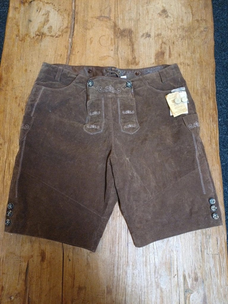 Lederhosen heren, Kleding | Heren, Bruin, Overige maten, Ophalen of Verzenden, Zo goed als nieuw