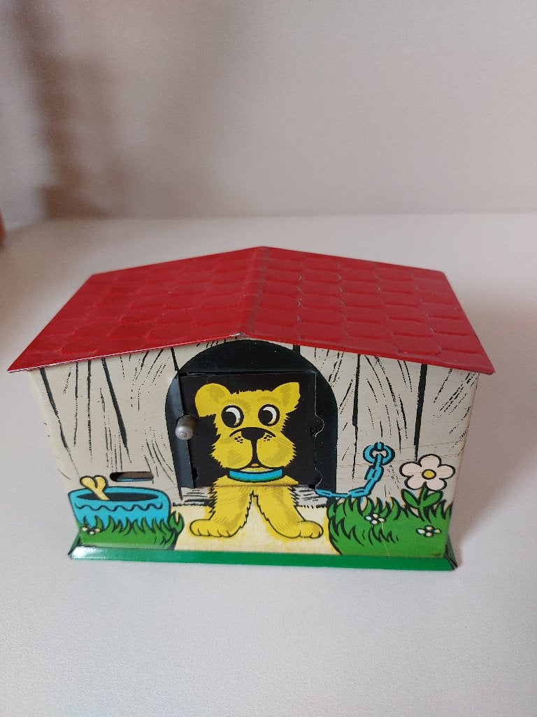 Vintage spaarpot hond, Verzamelen, Ophalen of Verzenden, Gebruikt, Dier
