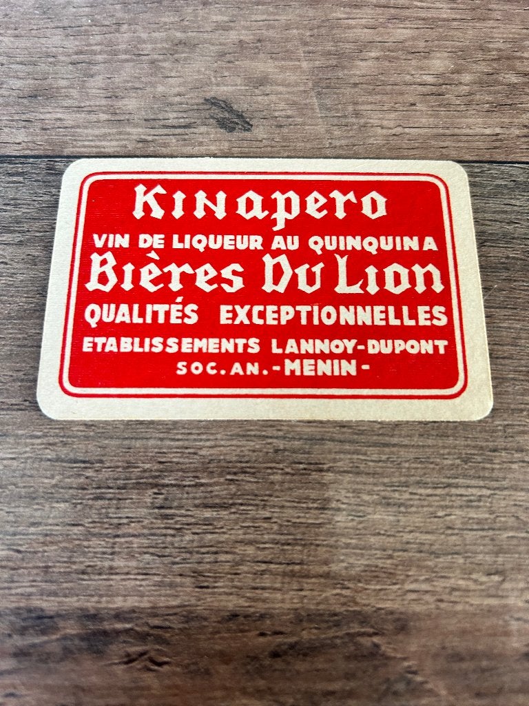 1 speelkaart brouwerij lion tournai, Collections, Enlèvement ou Envoi, Neuf, Carte(s) à jouer