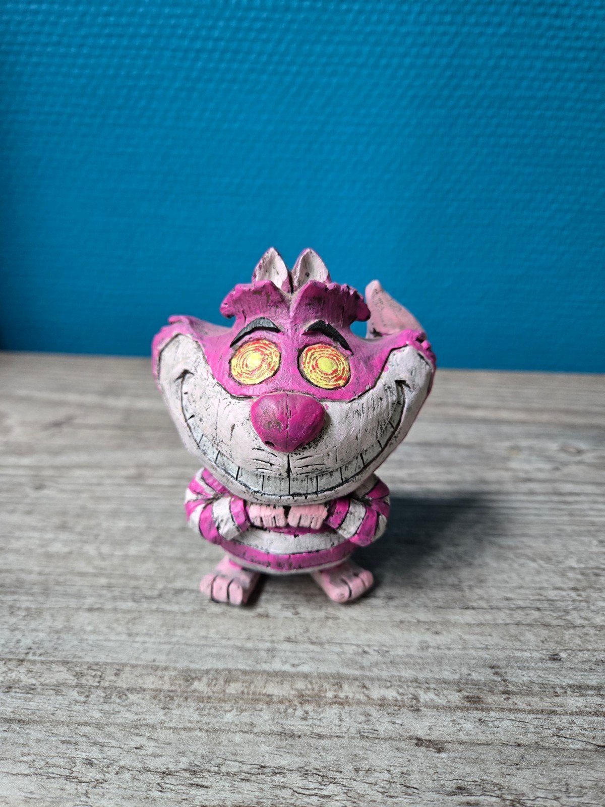 Cheshire cat, Ophalen of Verzenden, Overige figuren, Zo goed als nieuw, Beeldje of Figuurtje