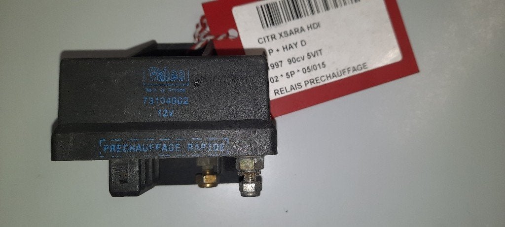 VOORGLOEI RELAIS Citroën Xsara (N1) (01-1997/12-2005), Gebruikt, Citroën, Mevr. I. Hauben, Rue de l'Espoir 34 34
4030  GRIVEGNÉE, BE