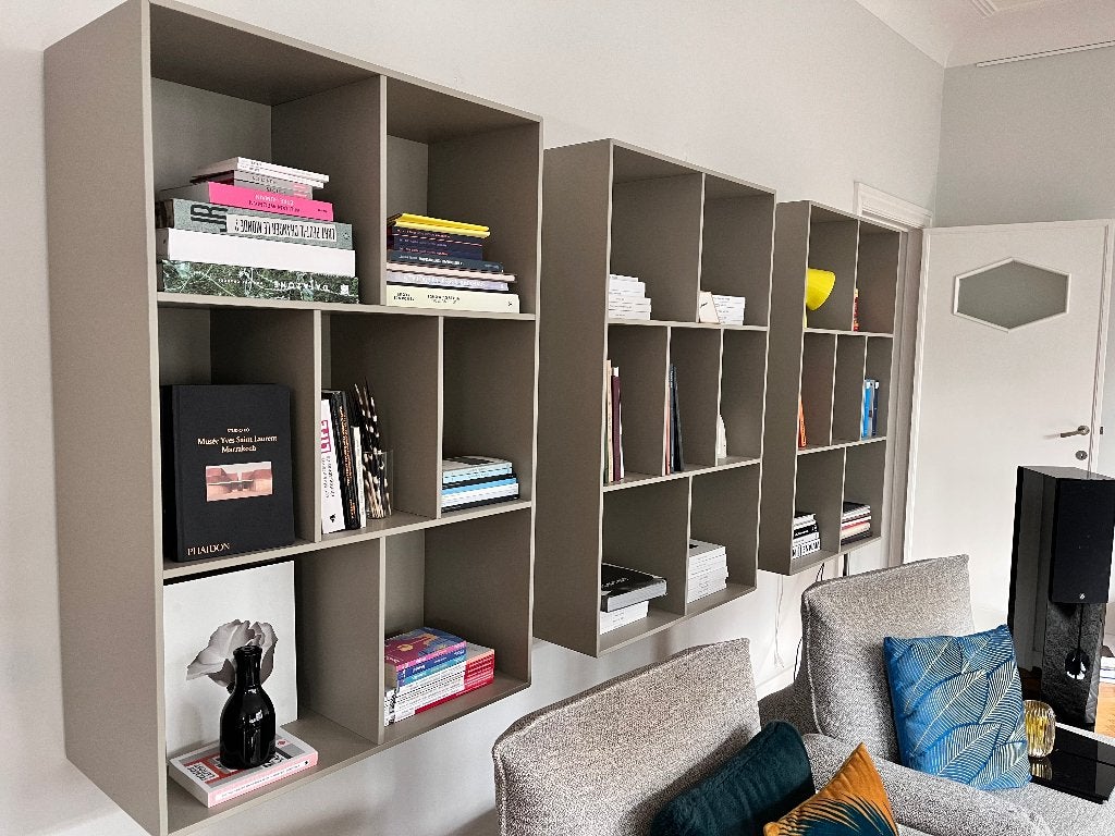 3 Bibliothèques Bo Concept, Maison & Meubles, Armoires | Bibliothèques, 25 à 50 cm, Comme neuf, Contemporain, Enlèvement