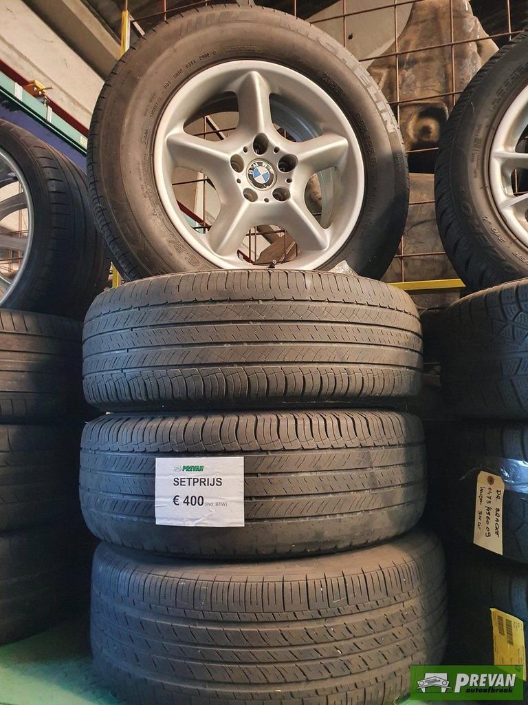 BMW X5 E53 zomerbanden velgen 235/65/17 Michelin, Gebruikt, -, -, Banden en Velgen