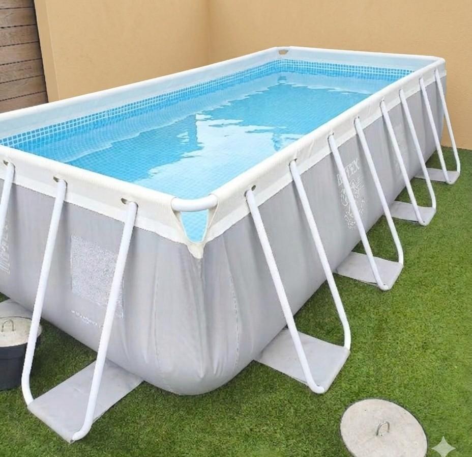 🏊 Intex Prism Frame 400×200×100 + Filterpomp + Zandfilter!, Tuin en Terras, Zwembaden, Ophalen