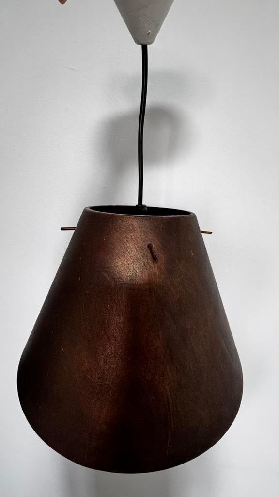 Lampe suspendue au design vintage, marron/cuivre, look rétro, Enlèvement, Comme neuf