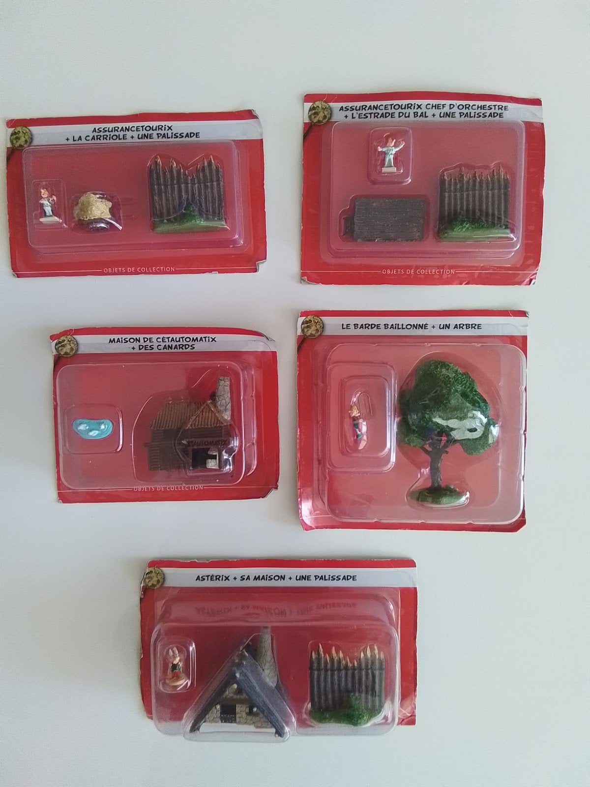 Set van 5 vintage Ledorge-figuren van Astérix Editions Atlas, Verzamelen, Overige Verzamelen, Ophalen of Verzenden