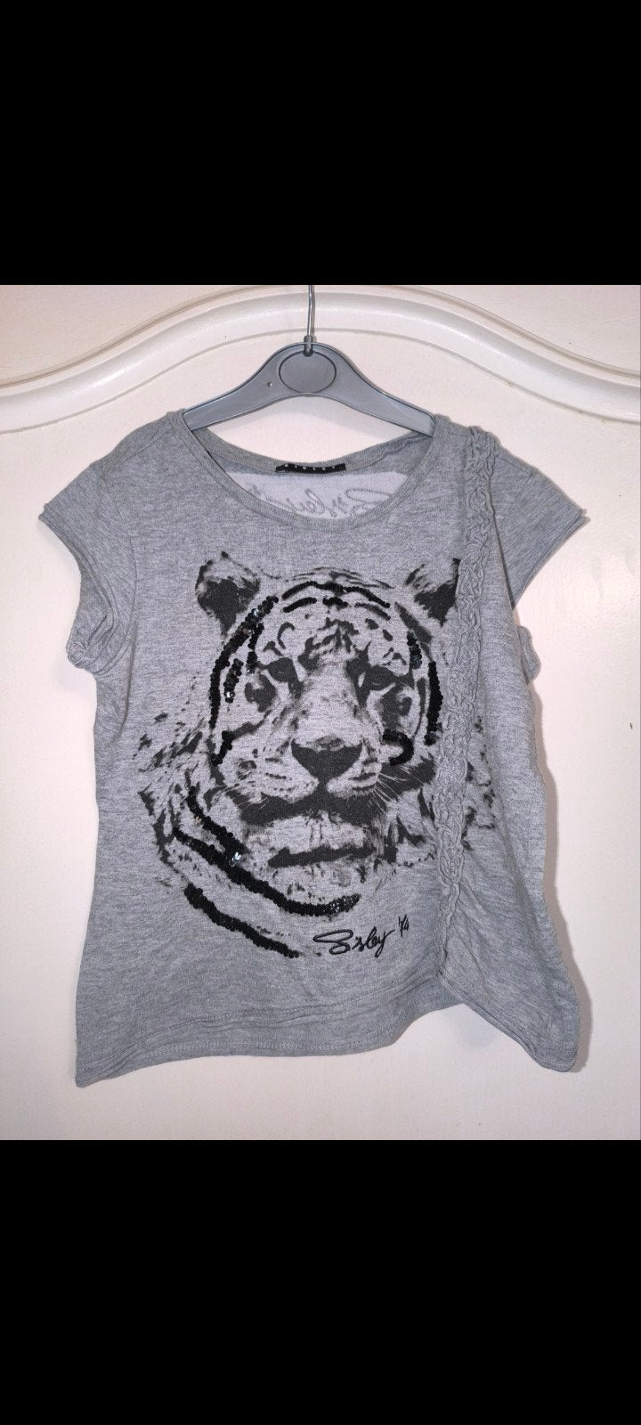 Shirtje sisley 128, Kinderen en Baby's, Kinderkleding | Maat 128, Ophalen of Verzenden