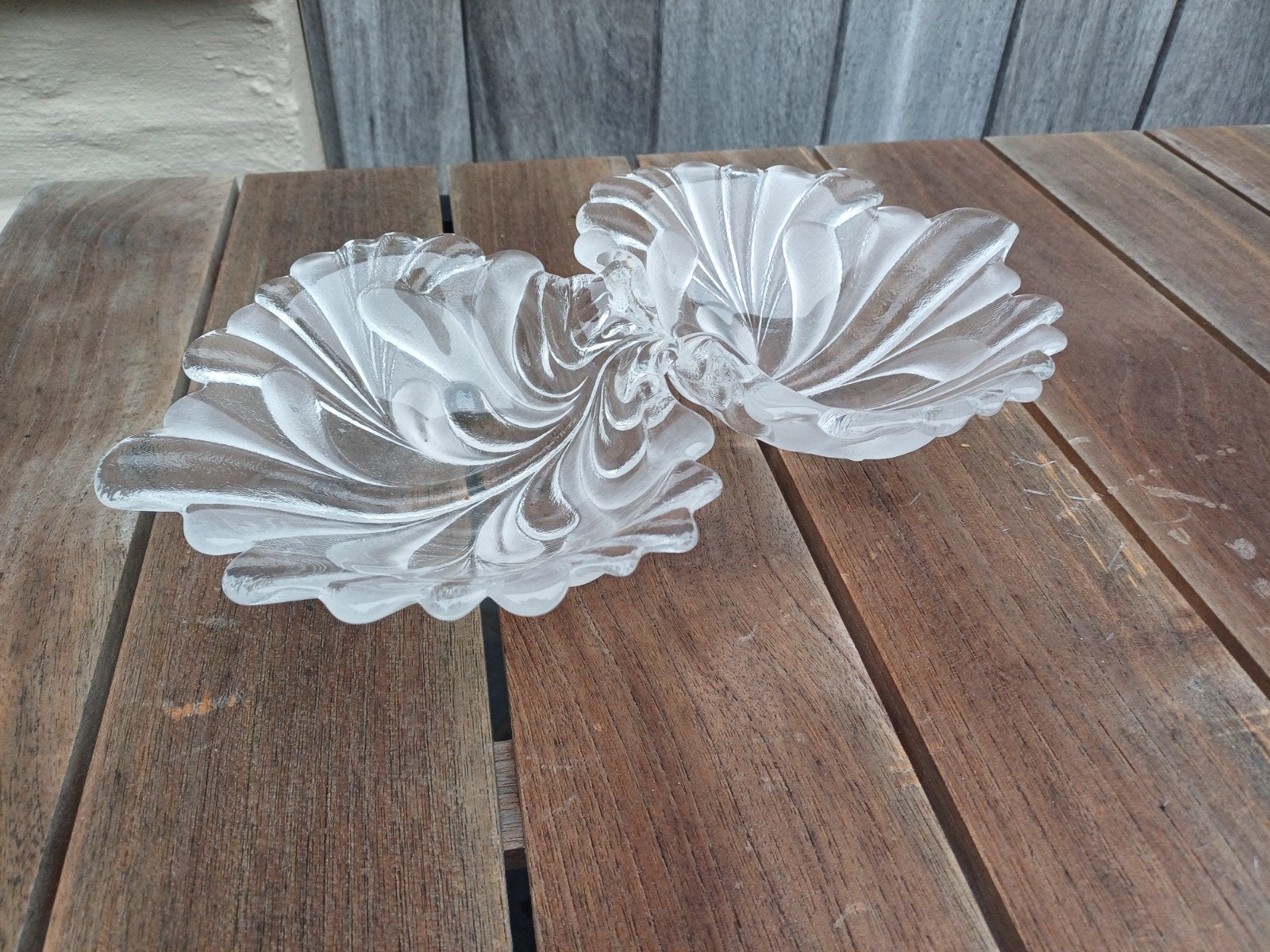 Magnifique plat à apéritif en cristal, Enlèvement