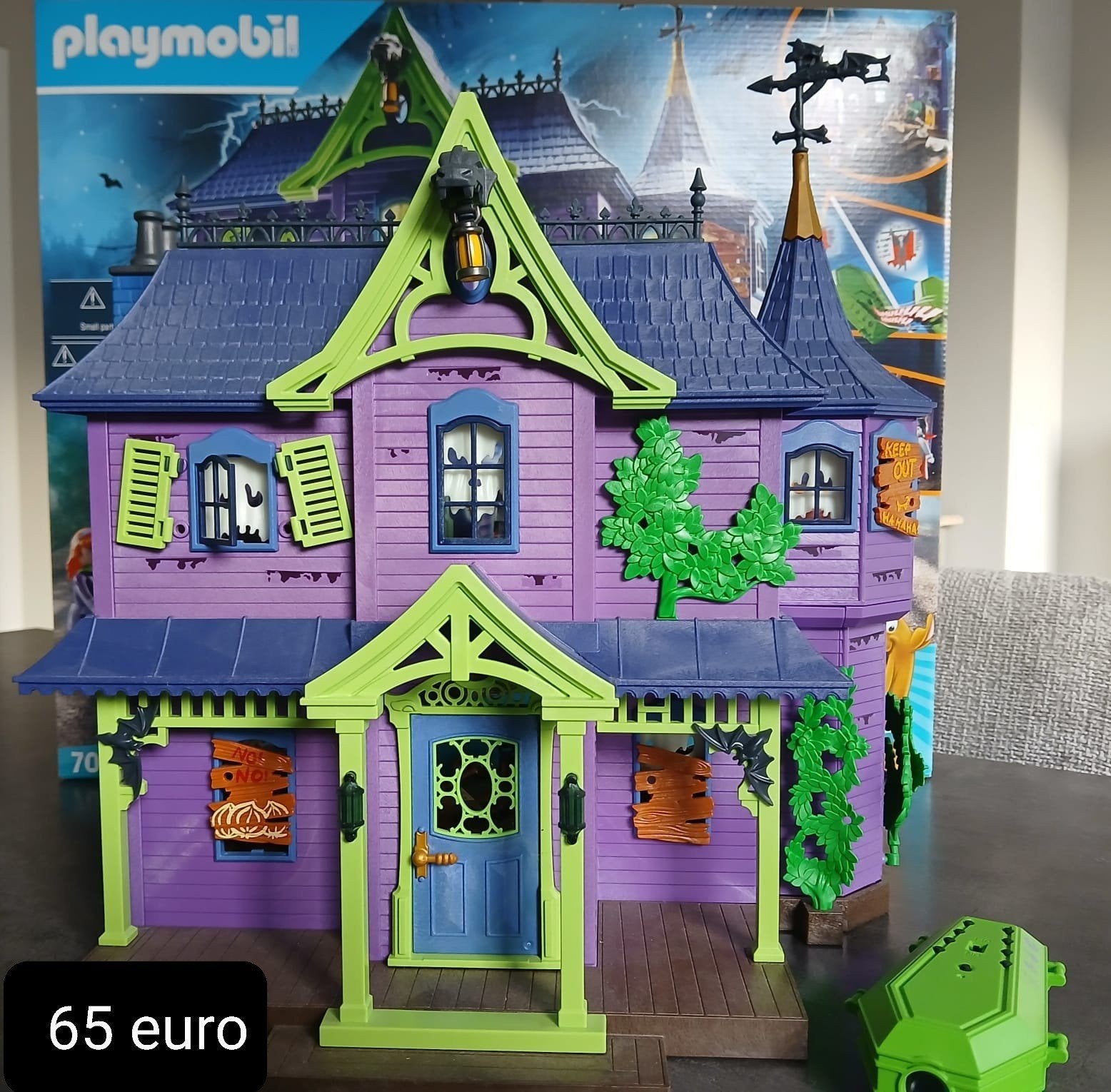 zeer veel playmobil, Enlèvement