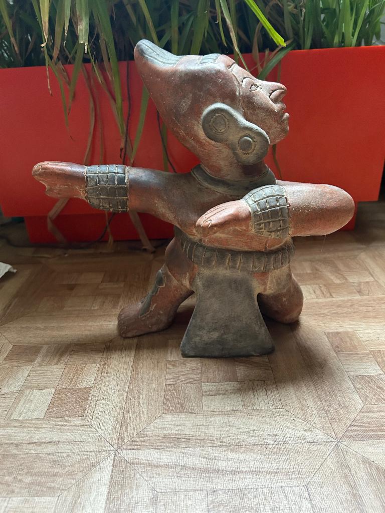 Statuette céramique inca maya, Enlèvement ou Envoi