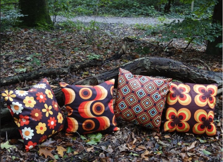 Retro vintage stijl kussenhoezen 45 x 45 cm diverse modellen, Huis en Inrichting, Woonaccessoires | Kussens, Verzenden, Nieuw