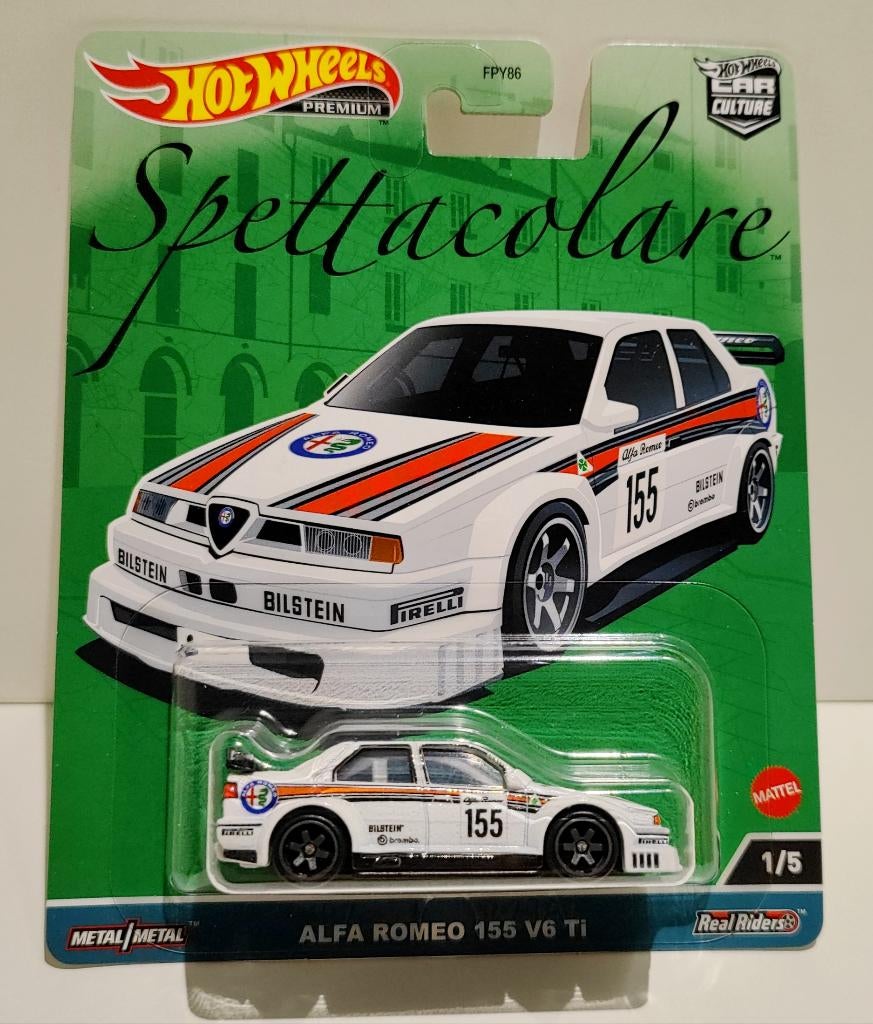 Hot Wheels Premium Alfa Romeo 155 V6 Ti Spettacolare (2021), Hobby & Loisirs créatifs, Enlèvement ou Envoi