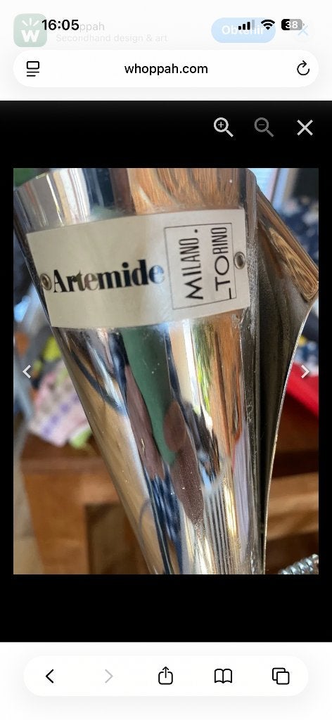 Suspension artemide vintage, Maison & Meubles, Lampes | Suspensions, Enlèvement ou Envoi, Comme neuf, Autres matériaux, Autres culots