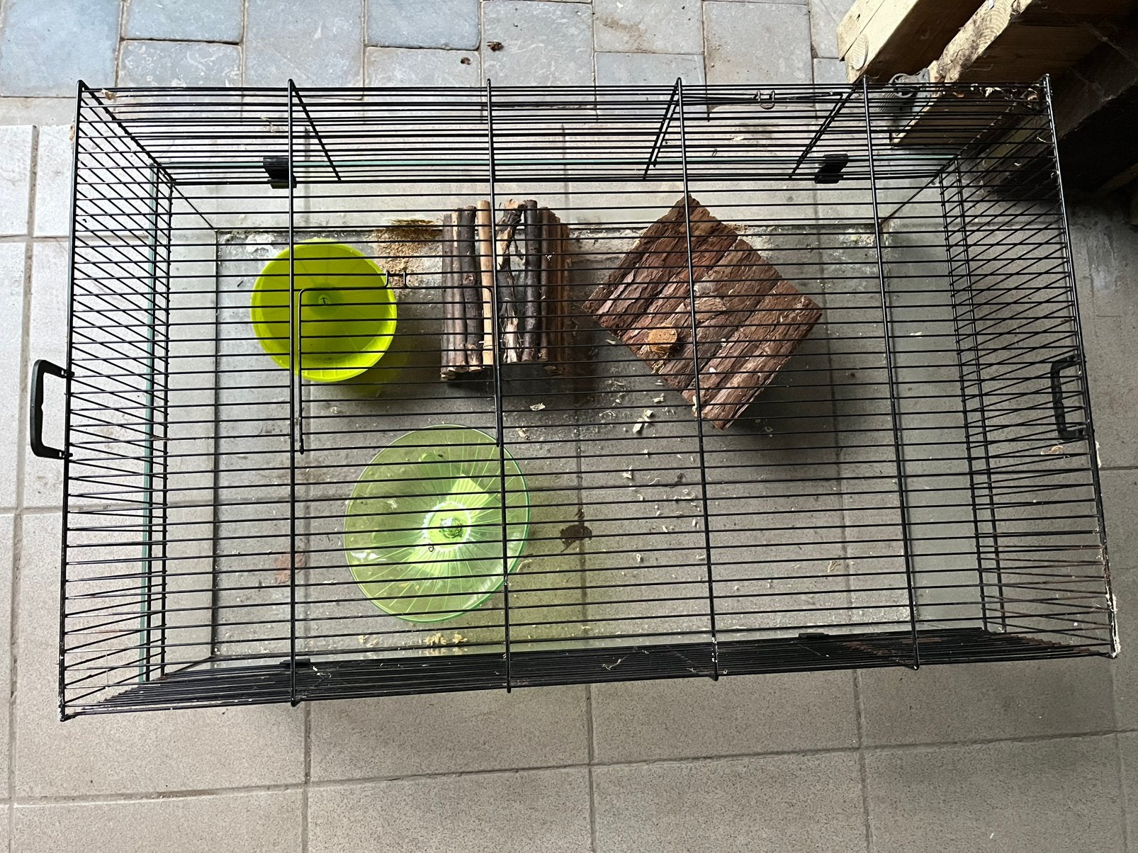 Ruime kooi voor (goud)hamsters, of cavia’s, Dieren en Toebehoren, Knaagdieren en Konijnen | Hokken en Kooien, Zo goed als nieuw