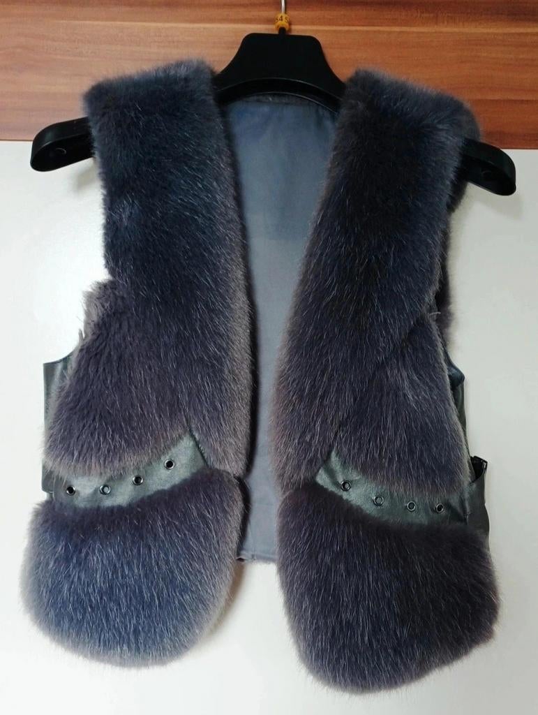 Faux fur bodywarmer, Paars, Maat 42/44 (L), Ophalen of Verzenden, Zo goed als nieuw