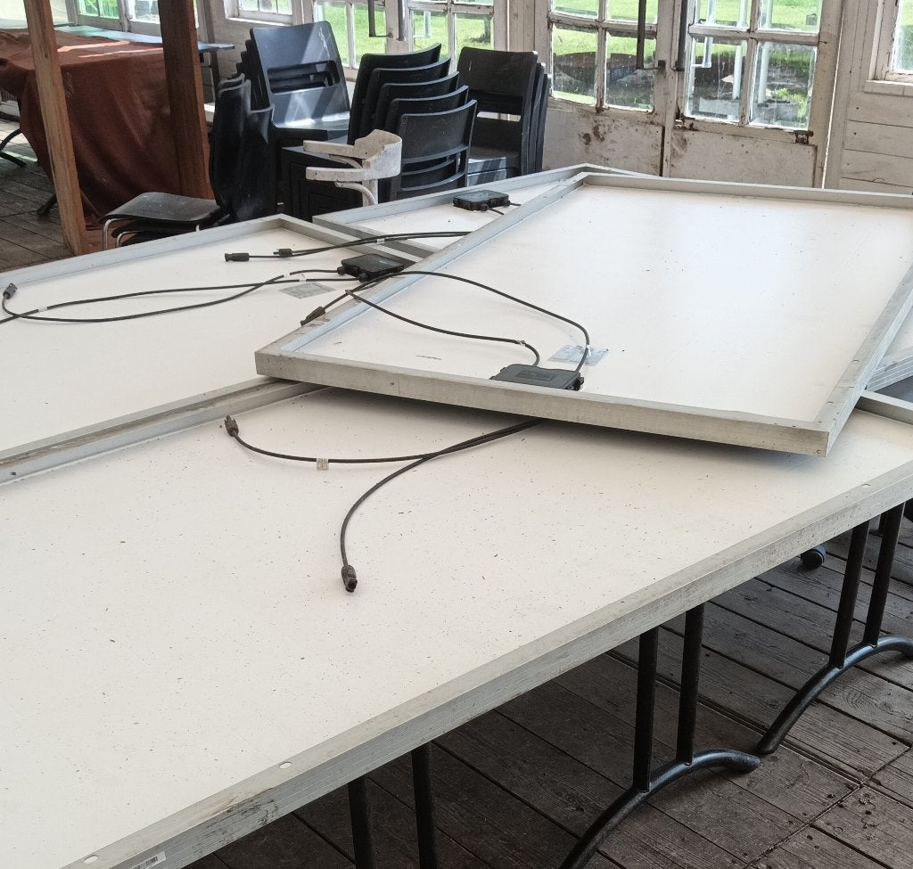 ZONNEPANEEL PANELEN, Doe-het-zelf en Bouw, Ophalen, Gebruikt, Compleet systeem, 200 wattpiek of meer