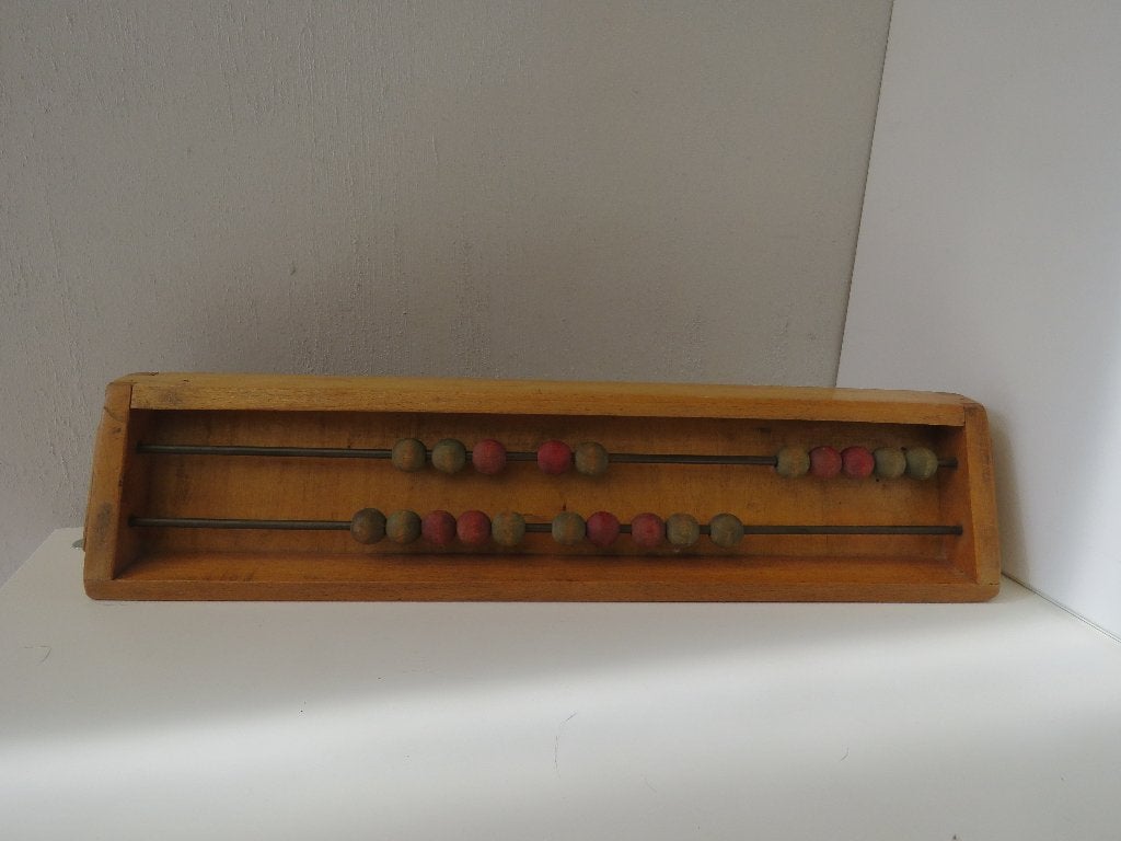 Vintage telraam abacus tafelmodel, Ophalen of Verzenden
