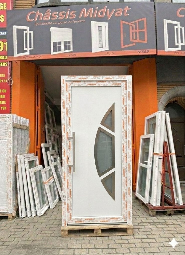Porte d'entré Pvc 550€, Enlèvement, Neuf, Synthétique, Porte extérieure