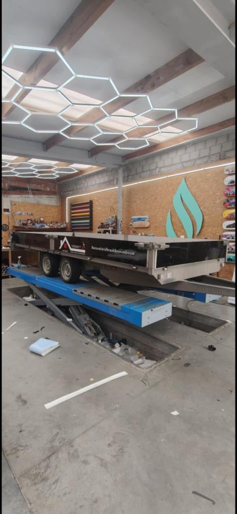 Aanhanger 5m op 2m, Auto diversen, Aanhangers en Bagagewagens, Ophalen, Gebruikt