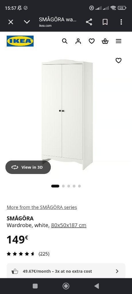 Armoire ikea, Maison & Meubles, Enlèvement, Comme neuf, Ikea