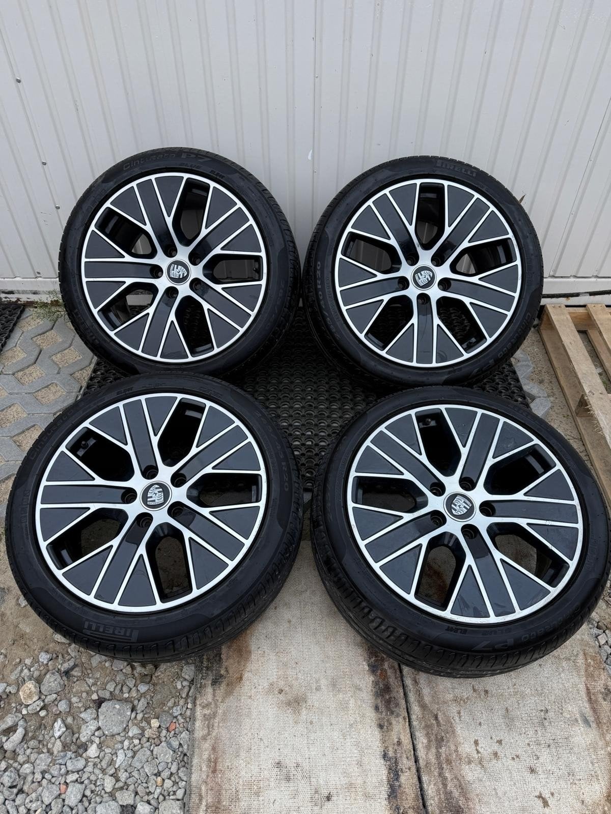 Jantes porsche taycan aero 20 pouces original avec pneus, Pneus et Jantes, Véhicule de tourisme, Enlèvement, Utilisé