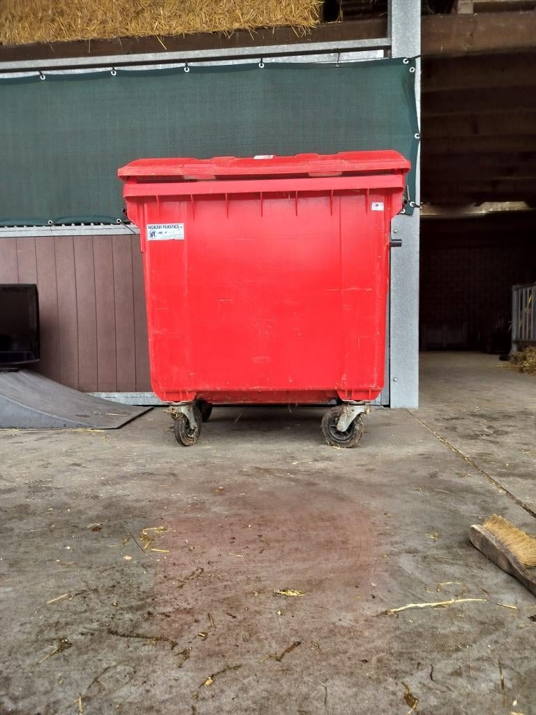 Kunststof Afvalcontainer, Ophalen, Gebruikt, Kunststof