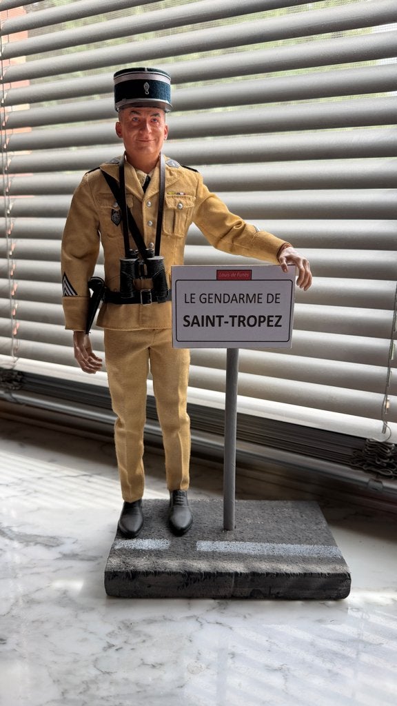 1/6 diorama"Cruchot" -Gendarme de Saint-Tropez-De Funes, Enlèvement ou Envoi, Comme neuf, Diorama