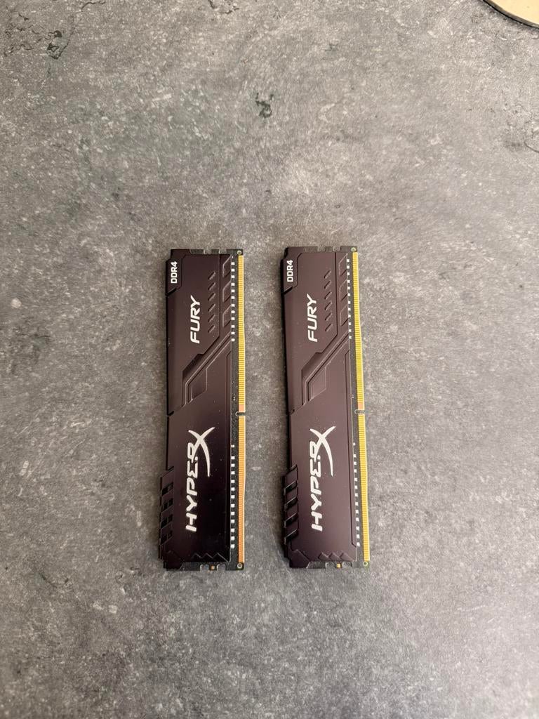 2x8 go memoire ram hyperx fury ddr4, Computers en Software, RAM geheugen, Ophalen of Verzenden, Zo goed als nieuw, DDR4