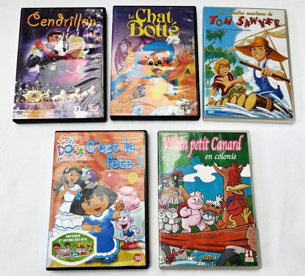 5 DVD – Contes de fées en français, À partir de 6 ans, Enlèvement ou Envoi, Français, Autres genres
