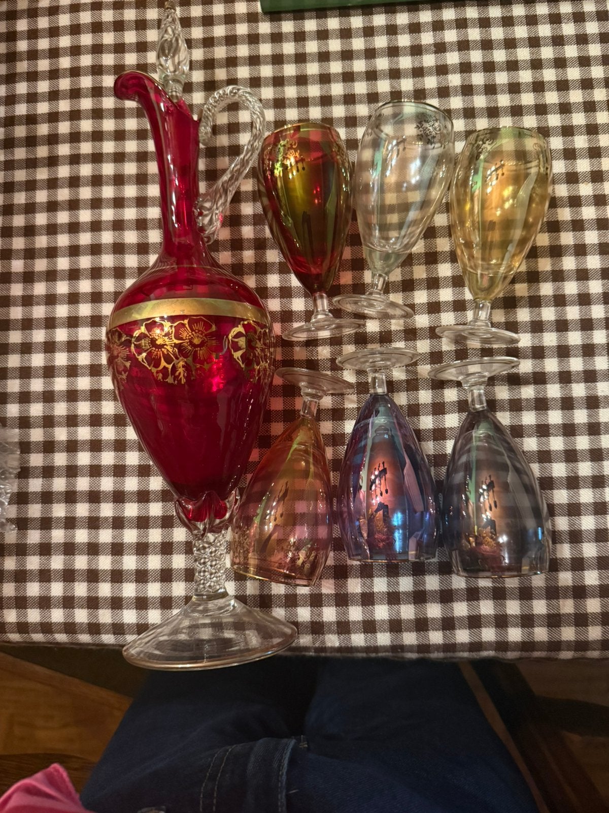 Karaf en bijhorende glazen, Antiek en Kunst, Ophalen
