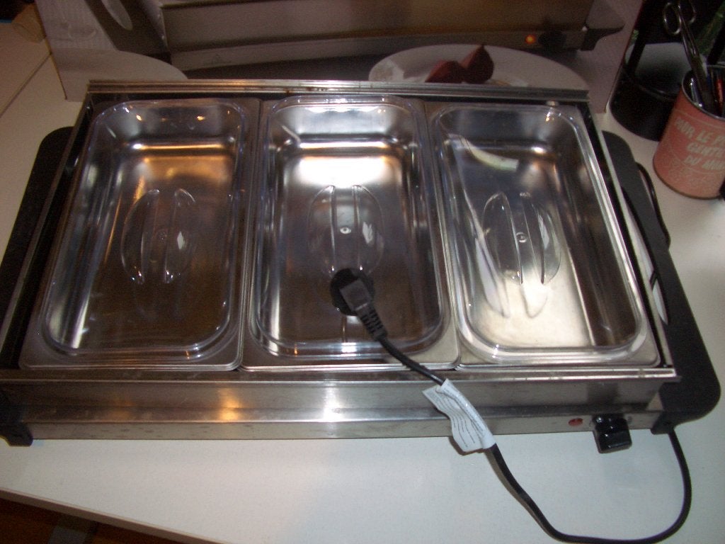 serveur de buffet, électrique, 3 plateaux chauffants, Electroménager, Enlèvement, Utilisé, À Poser, 3 zones de cuisson ou moins