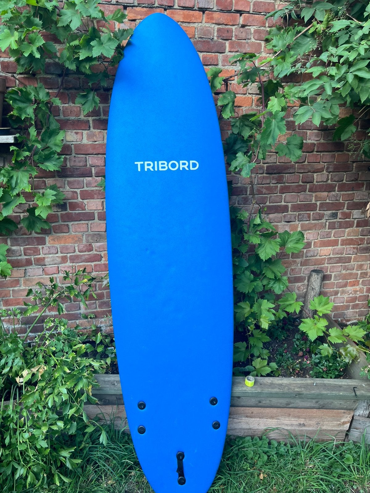 Tribord (Decathlon) Foam Surfboard 7'0" (210 cm), Watersport en Boten, Golfsurfen, Zo goed als nieuw, Met vinnen, Ophalen