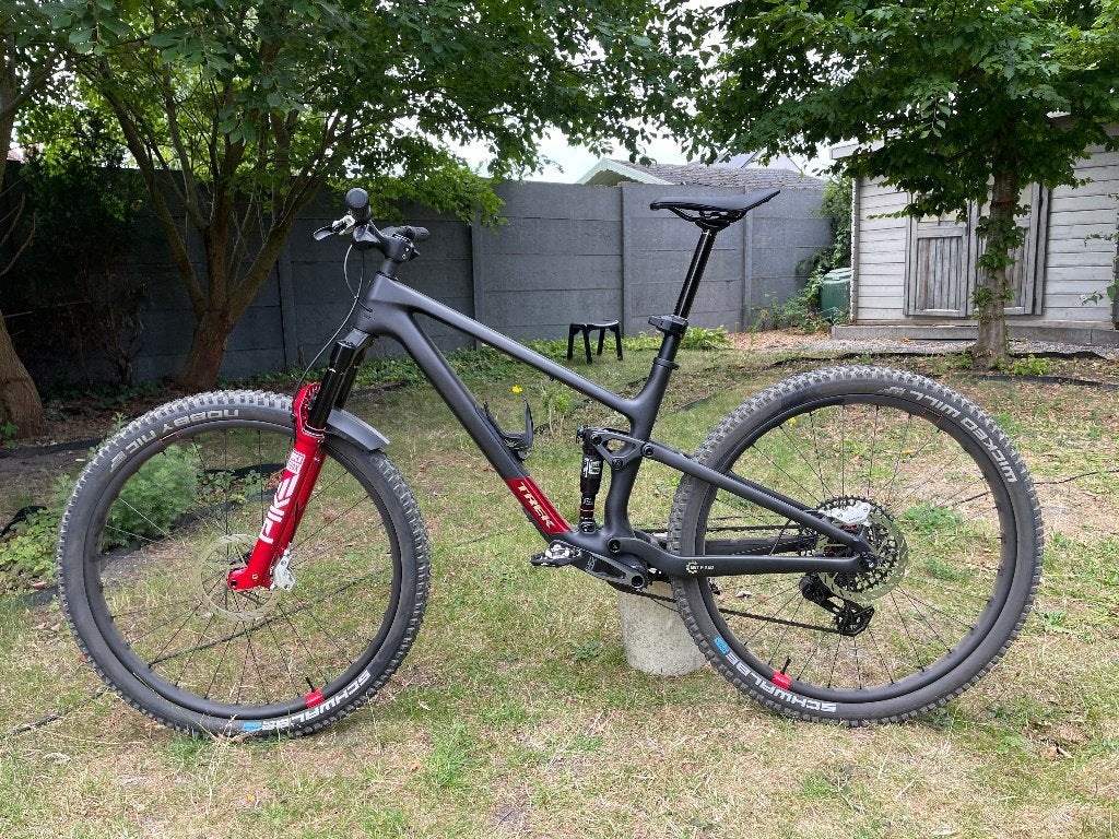 TREK Top Fuel 9.9 Gen4 custom build (maat L), Ophalen, 45 tot 49 cm, Zo goed als nieuw, Schijfrem