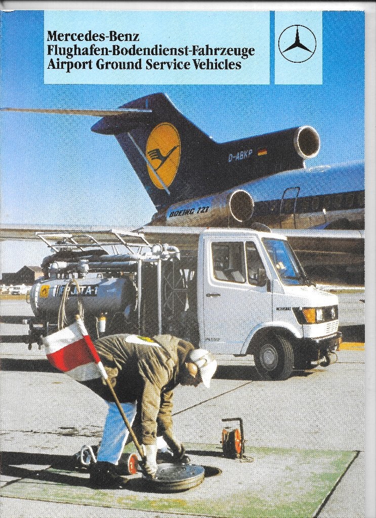 MERCEDES "AIRPORT GROUND SERVICE VEHICLES"  1980, Livres, Autos | Brochures & Magazines, Enlèvement ou Envoi, Comme neuf, Mercedes