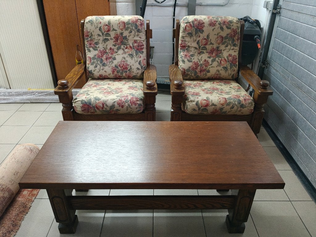 Salon, Ophalen, Gebruikt, Tweepersoons, Rechte bank