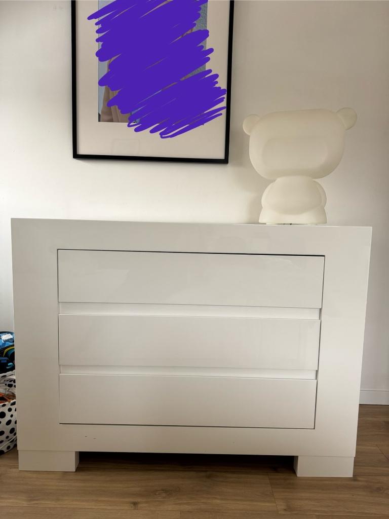 Commode wit, Enlèvement, Utilisé, Commode