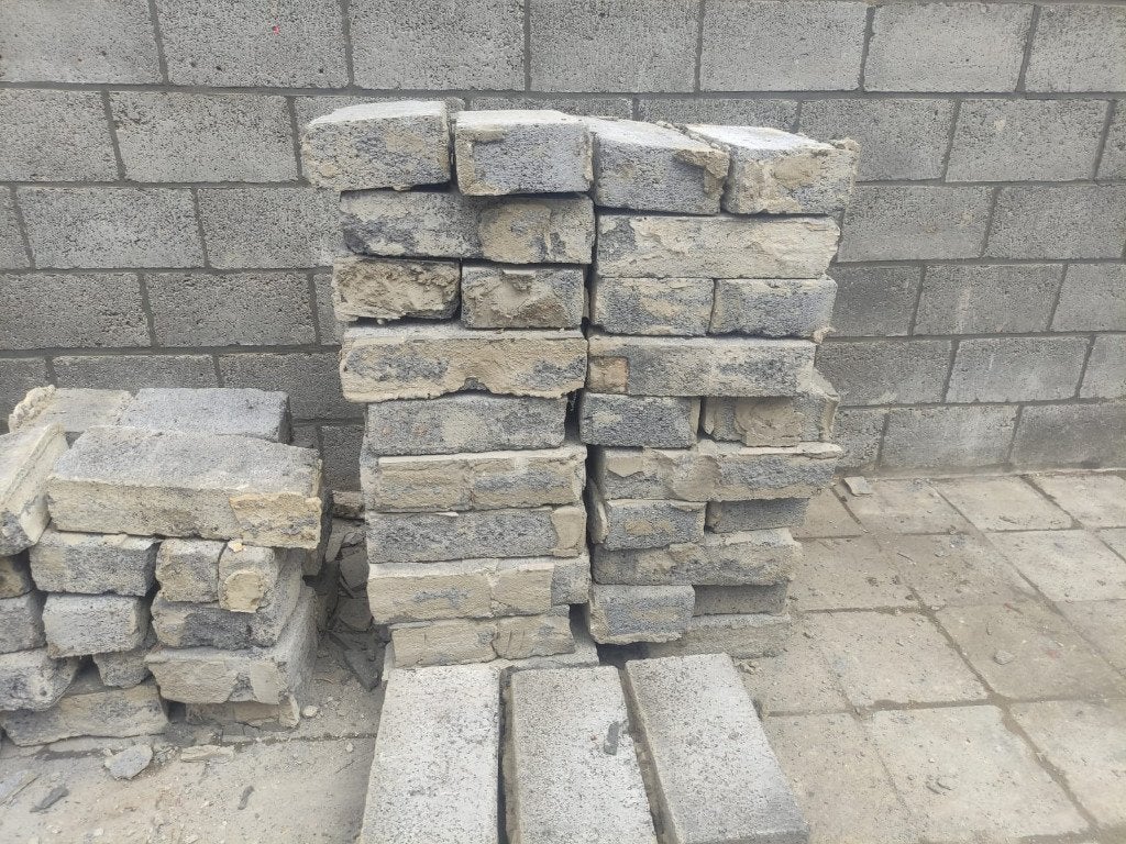 assesteen, Ophalen, Gebruikt, Beton