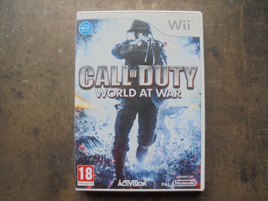 Call Of Duty World Of War voor Wii (zie foto's) II, Games en Spelcomputers, Gebruikt, Vanaf 18 jaar, Shooter, 1 speler