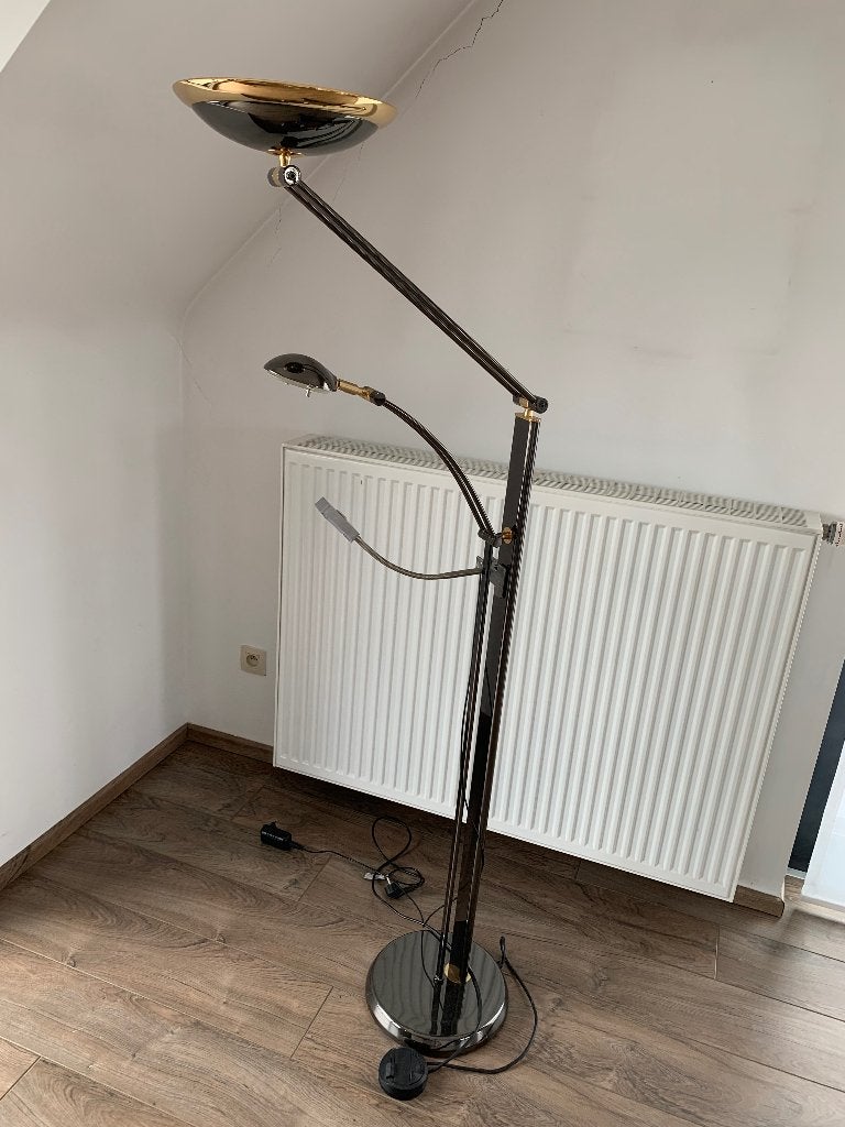Staande lamp chromé glanzend, Ophalen, Gebruikt, Metaal, 150 tot 200 cm