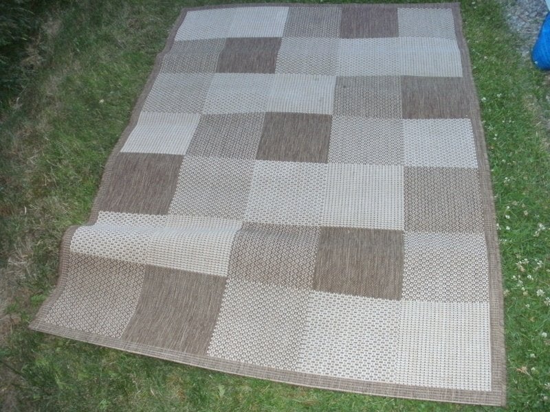TAPIJT FOLKWEAVE, Maison & Meubles, Ameublement | Tapis & Moquettes, Enlèvement, Blanc, Rectangulaire, FOLKWEAVE