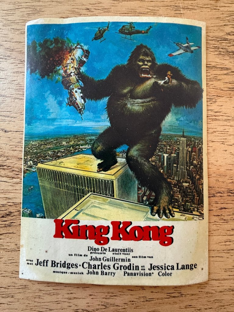 Origineel bioscoopticket King Kong (1976), Ophalen of Verzenden, Gebruikt, Film en Tv