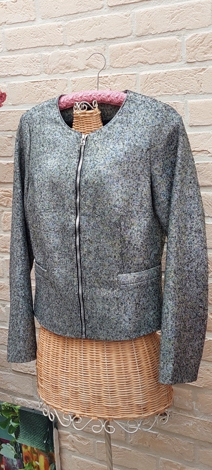chic jasje maat 38 blue bay, Kleding | Dames, Jasjes, Kostuums en Pakken, Maat 38/40 (M), Overige kleuren, Jasje, Blue bay