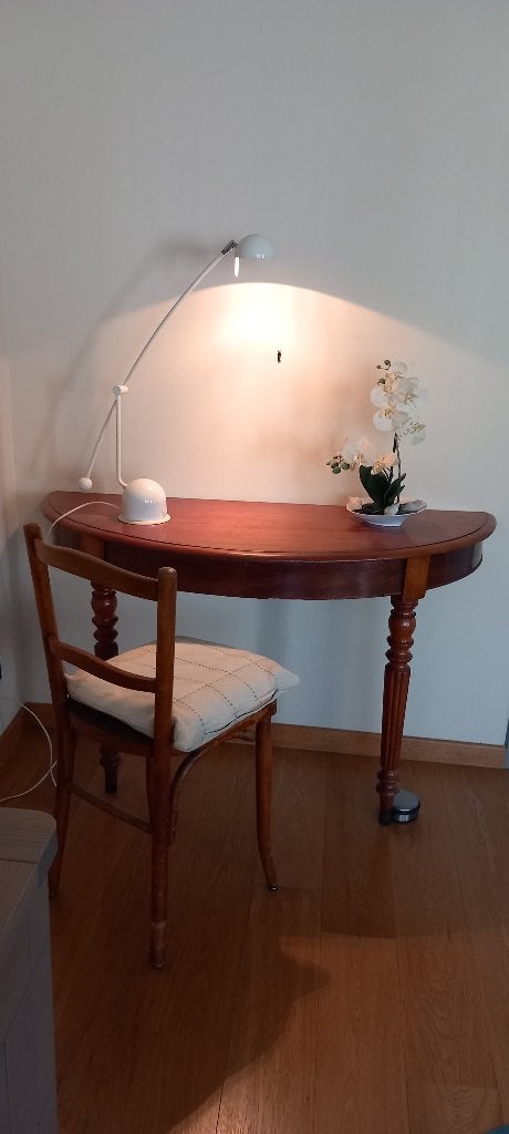 Table console en demi-lune en acajou, Enlèvement, Utilisé, Bois