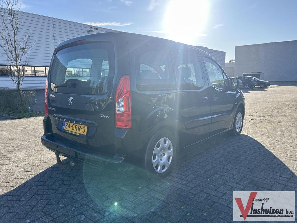 Peugeot Partner Tepee 1.6 Première | Dubbel Cabine | Airco |, Auto's, Monovolume, Parkeersensor, Zwart, Bedrijf