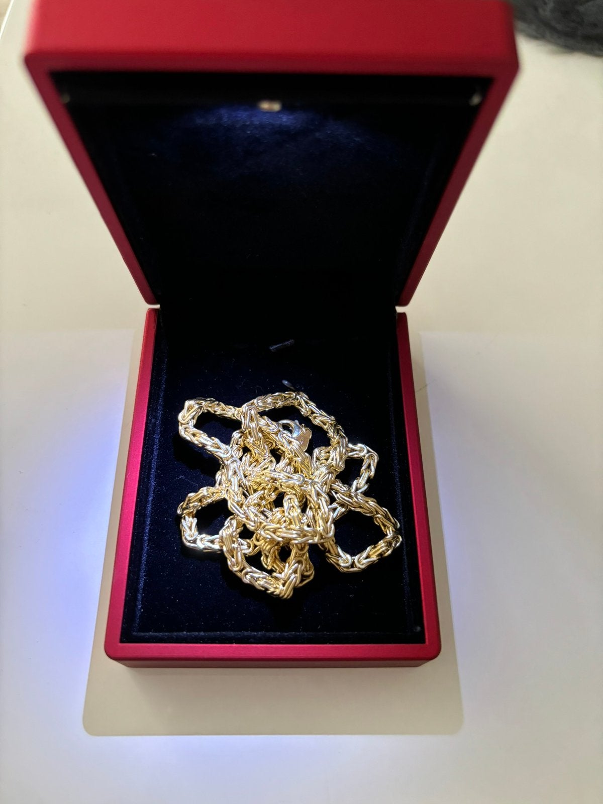 18 karaat konings ketting heren, Ophalen of Verzenden, Nieuw, Goud, Goud