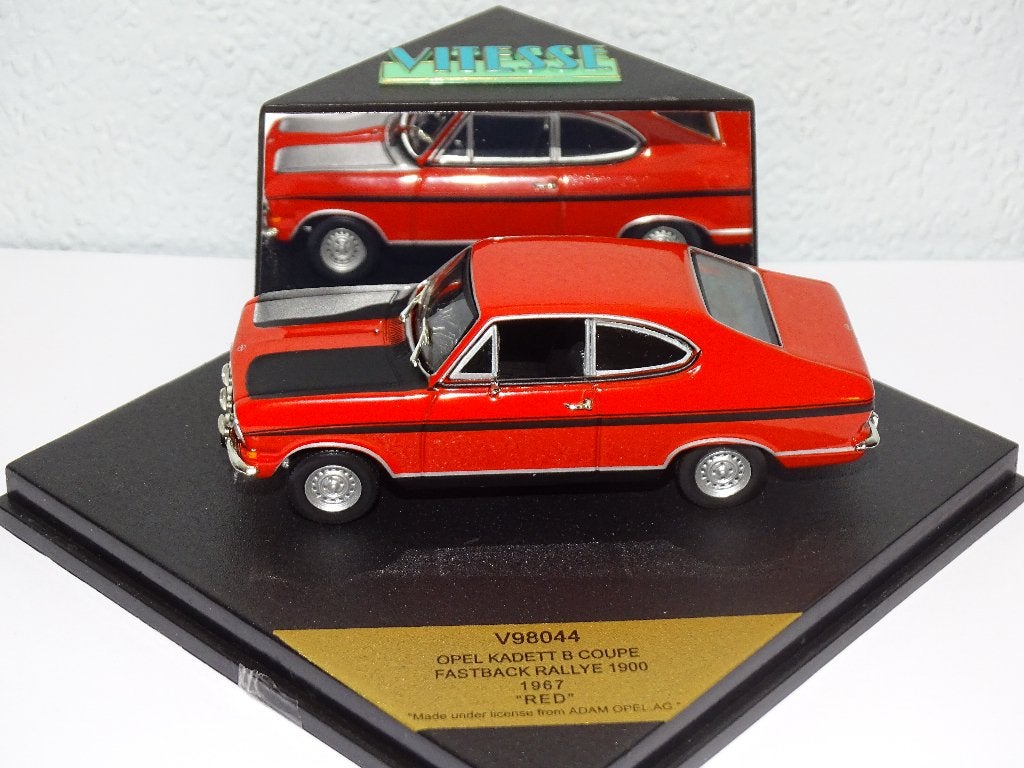 Opel Kadett B Coupé Fastback Rallye 1967 1:43 Vitesse, Enlèvement ou Envoi, Comme neuf, Voiture, Autres marques