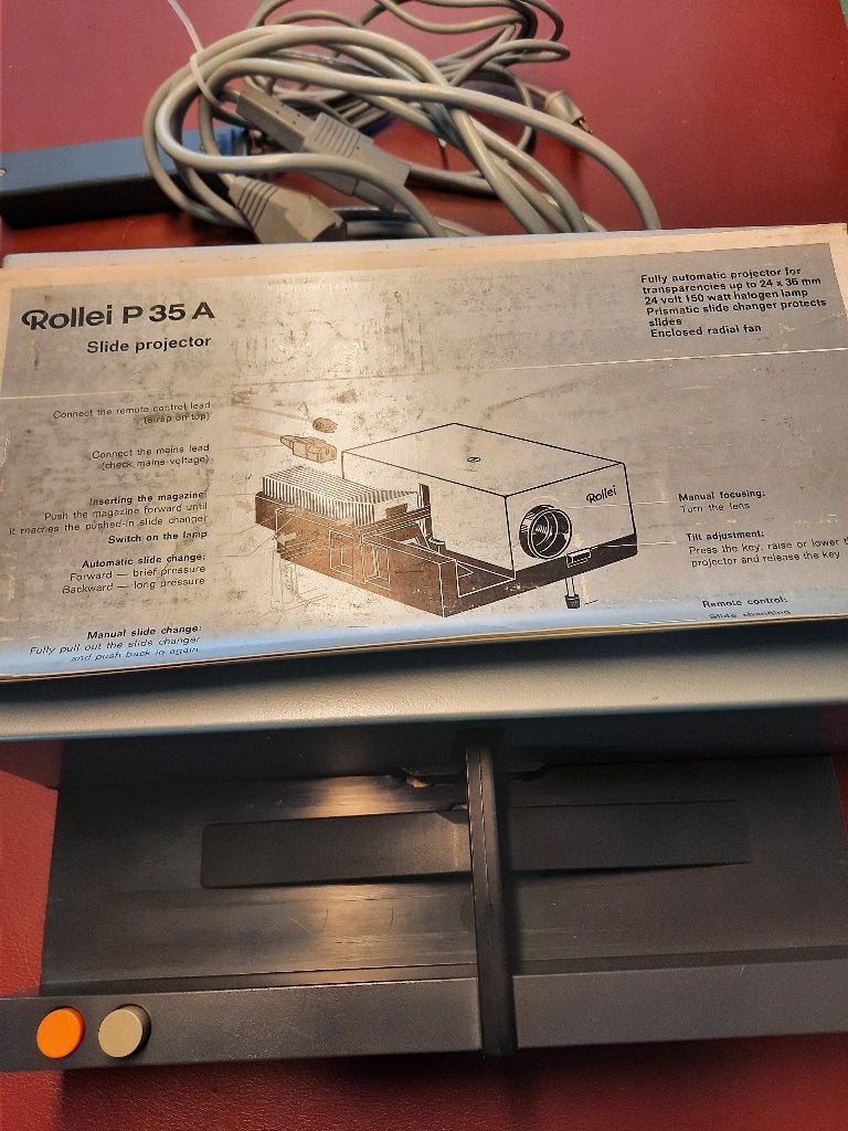 Rollei P35A diaprojector, Ophalen, Gebruikt